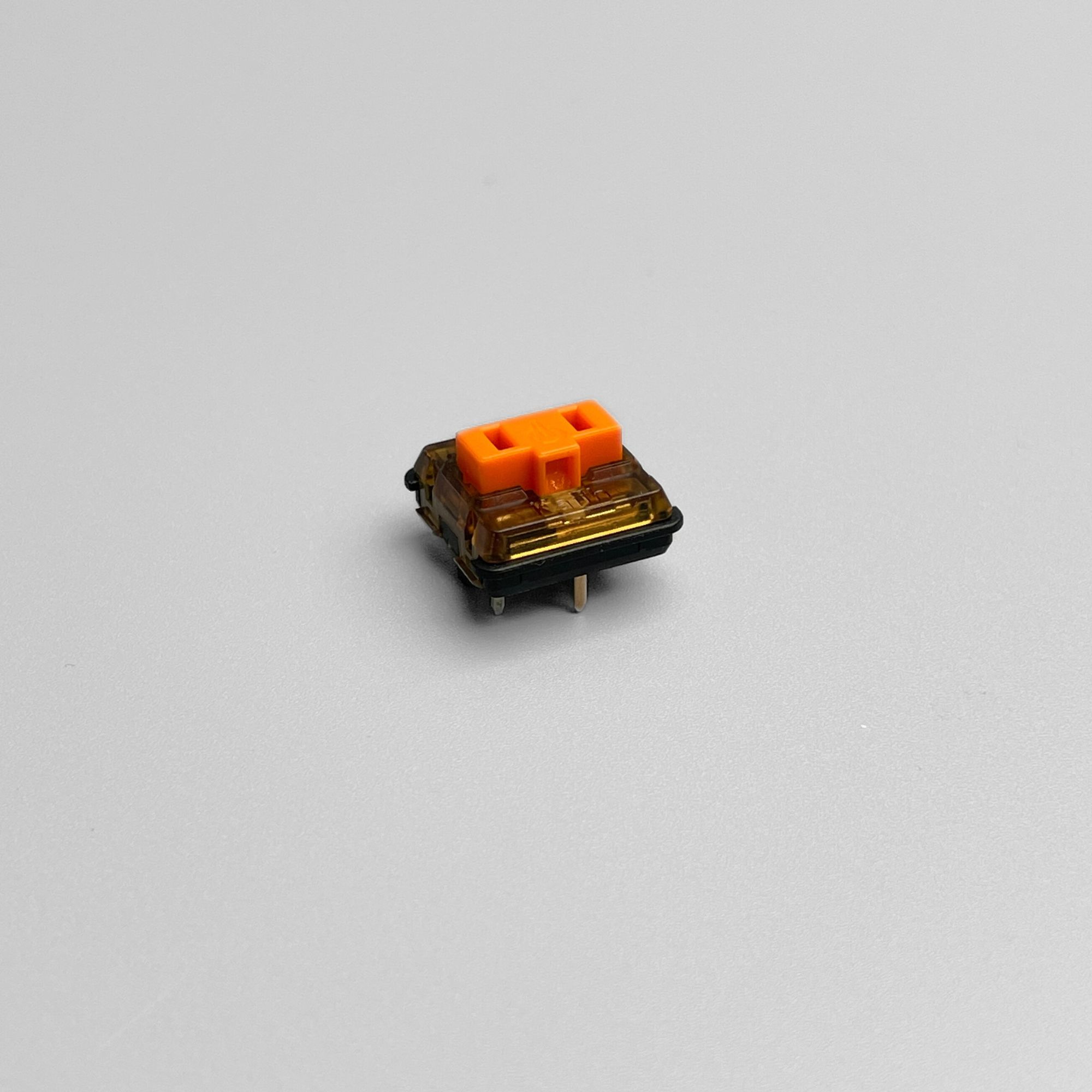 back of Kailh Choc Tactile Sunset key switch on 3W6HS split keyboard