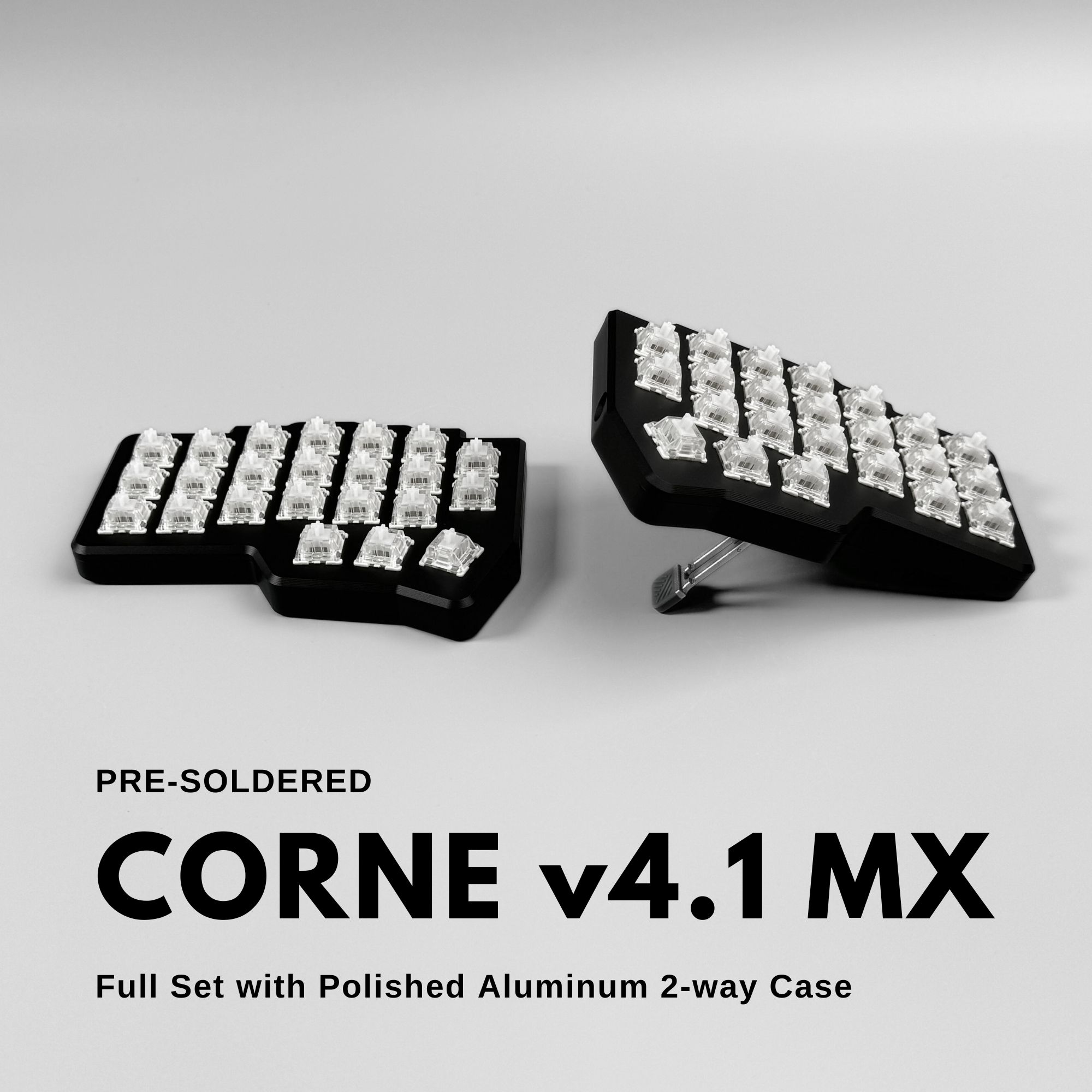 Corne v4.1 MX Wired Split Keyboard With Aluminum Case