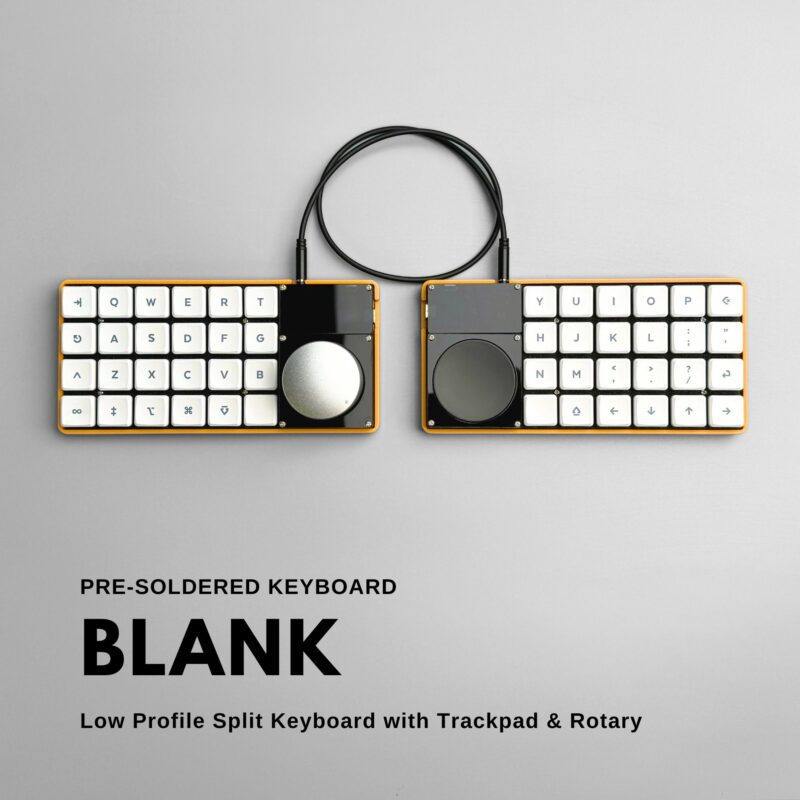 Blank Split keyboard Planck Keyboard with trackpad and rotary